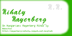 mihaly mayerberg business card